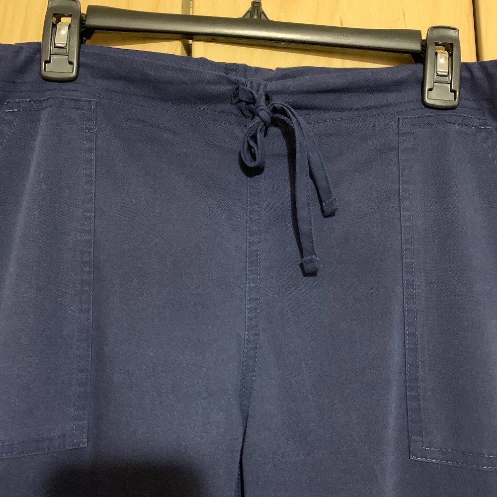 Men’s ScrubStar Dark Blue (Indigo) Drawstring Scrub Pants, Size Medium